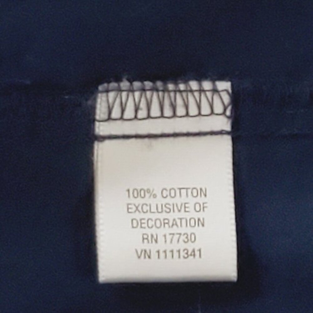 Converse One Star Floral Embroidered Navy Blue White Cotton Tank Size XS - Picture 5 of 8
